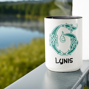 16th Century Celtic Knot Decorative Capital G Mug