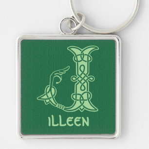 16th Century Celtic Knot Decorative Capital J Key Ring