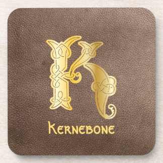 16th Century Celtic Knot Decorative Capital K Coaster