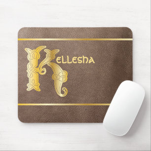 16th Century Celtic Knot Decorative Capital K Mouse Mat