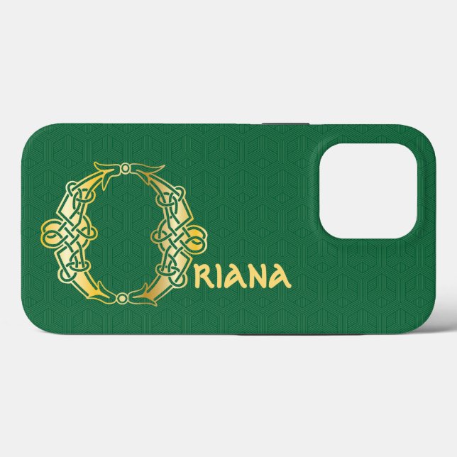 16th Century Celtic Knot Decorative Capital O Case-Mate iPhone Case (Back (Horizontal))
