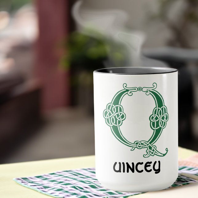 16th Century Celtic Knot Decorative Capital Q Mug (Creator Uploaded)