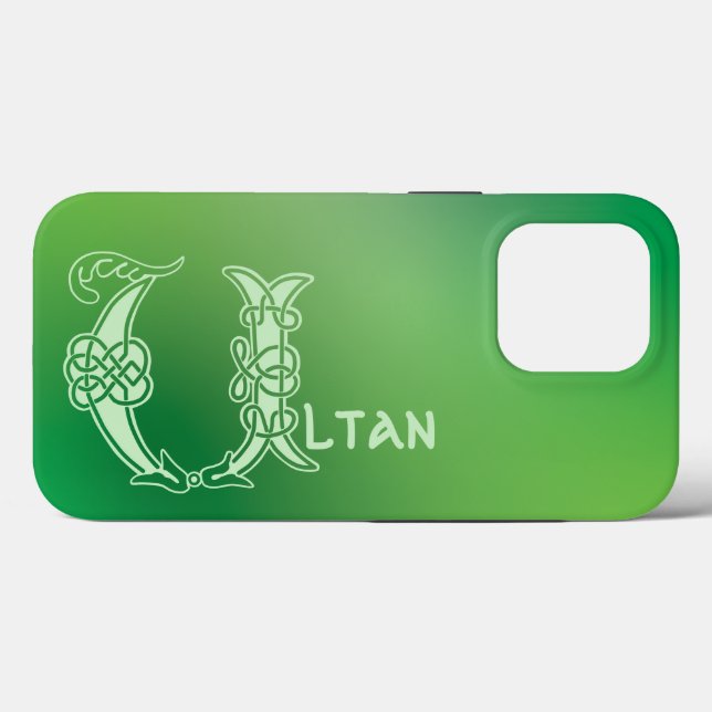 16th Century Celtic Knot Decorative Capital U Case-Mate iPhone Case (Back (Horizontal))