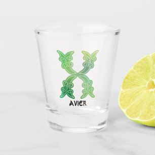 16th Century Celtic Knot Decorative Capital X Shot Glass