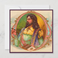 16th century cigar smoker cigar box label