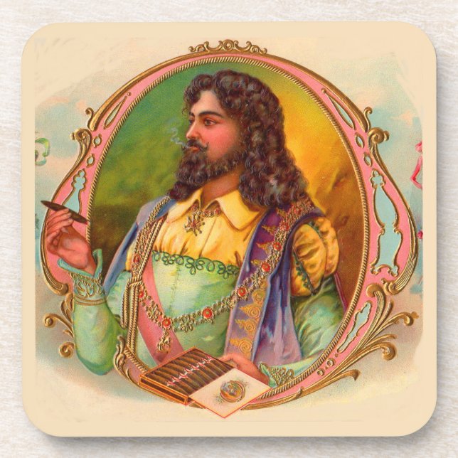 16th century cigar smoker coaster (Front)