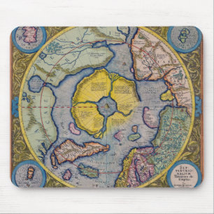 16th Century Mercator North Pole Map Mouse Mat