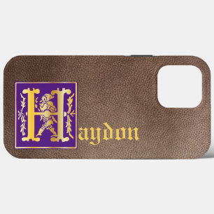 16th Century Mythic Creatures Decorative Capital H iPhone 13 Pro Max Case