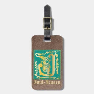 16th Century Mythic Creatures Decorative Capital J Luggage Tag