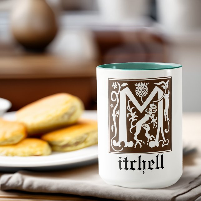 16th Century Mythic Creatures Decorative Capital M Mug (Creator Uploaded)
