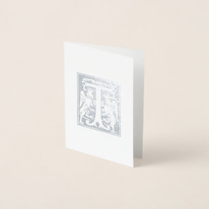 16th Century Mythic Creatures Decorative Capital T Foil Card