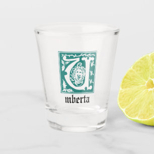16th Century Mythic Creatures Decorative Capital U Shot Glass