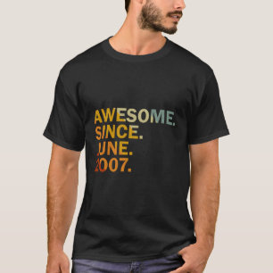 16Th Decorations 16 Yrs Old Awesome Since June 200 T-Shirt