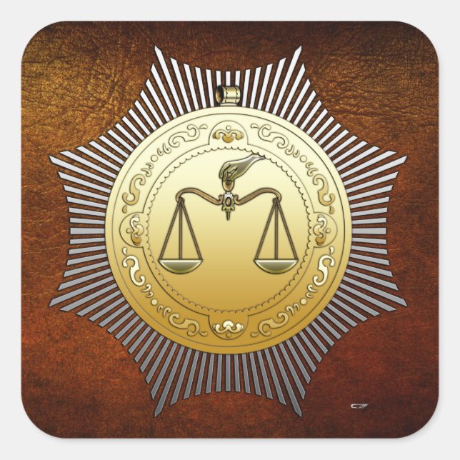 16th Degree: Prince of Jerusalem Square Sticker (Front)