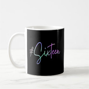 16Th Hashtag Milestone Sweet 16 Sixteen Coffee Mug