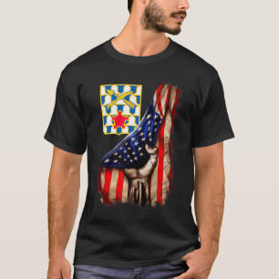 16th Infantry Regiment American Flag Premium T-Shi T-Shirt