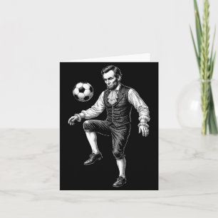 16th President President Playing Soccer Retro Card