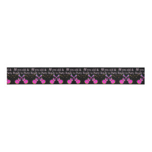 16TH ROCK STAR GROSGRAIN RIBBON