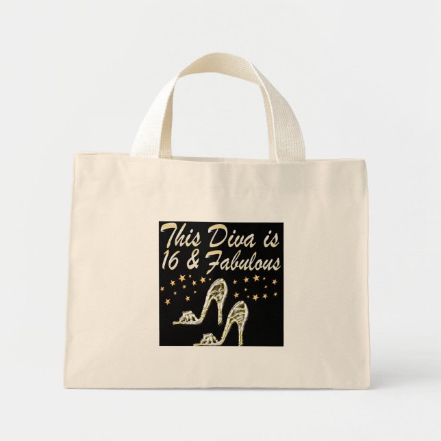16TH SILVER SHOE QUEEN MINI TOTE BAG (Front)