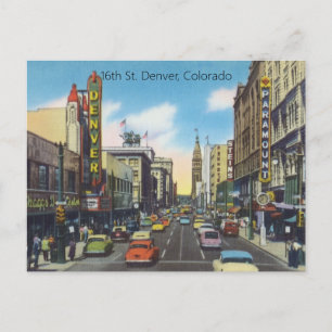 16th St. Denver, Colorado Postcard