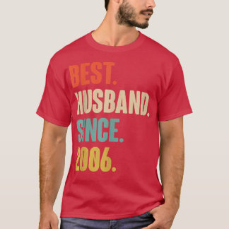 16th Wedding Aniversary Gift  Him Best Husband Sin T-Shirt