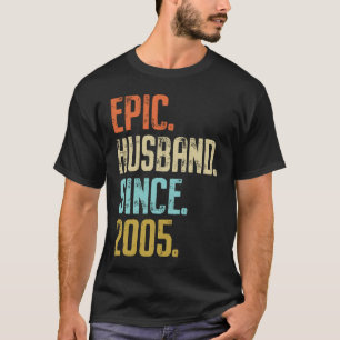 16th Wedding Anniversary For Him Epic Husband Sinc T-Shirt