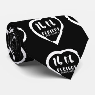 16th Wedding anniversary traditional peridot Tie