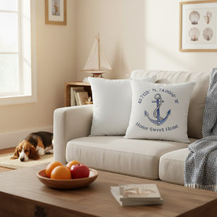16x16 Home Sweet Home Location & Anchor Pillow
