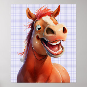 16x19 funny horse print download available