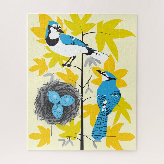 16x20 Blue Jays Puzzle for Colorblind People (Vertical)