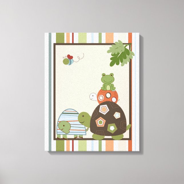 16x20 Canvas Art Nursery Print Laguna Beach Turtle (Front)