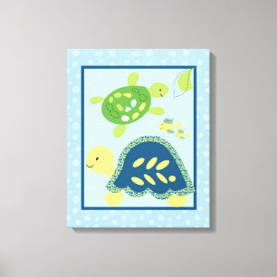 16x20 Canvas Art Nursery Print Turtle Reef Ocean
