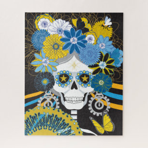 16x20 Day of the Dead Puzzle for Colorblind People