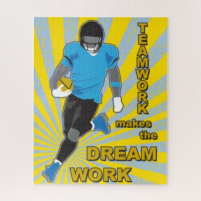 16x20 Football Puzzle for Colorblind People (Vertical)