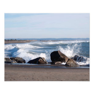 16X20 Pacific Ocean at Ocean Shores, WA Photo Print