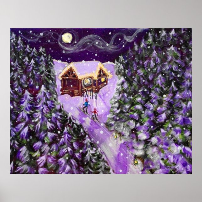 16x20 Poster Lantern Ski (Front)