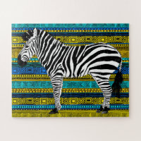 16x20 Zebra Puzzle for Colorblind Kids (56 pieces)