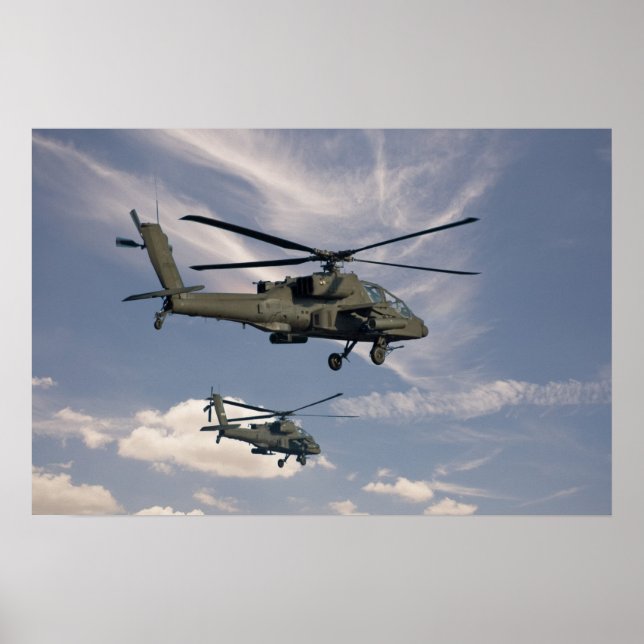 16x24 Print of Military Helicopters (Front)