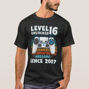 16yr BDay Son Boy  Gamer 16th 16 Year Old Birthday T-Shirt