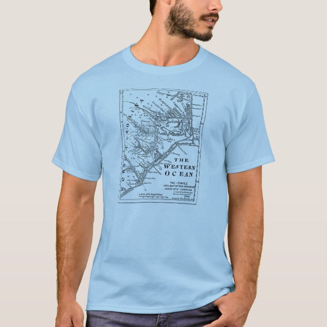 1709 Historic map T-Shirt (Front)