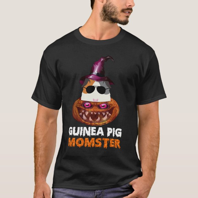 170 Guinea Pig Momster Pumpkin Monster Funny Hallo T-Shirt (Front)