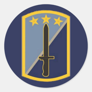 170th Infantry Brigade Round Classic Round Sticker
