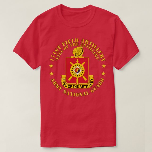 171st Field Artillery Eyes of the Artillery ARNG D T-Shirt (Design Front)