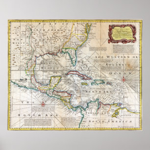 1720 Chart of the West Indies
