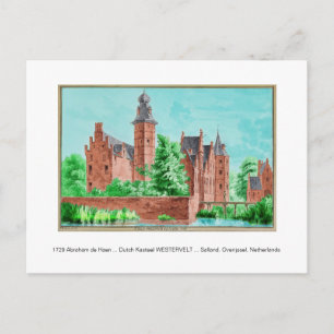1729 A. de Haen Dutch Kasteel WESTERVELT .... Card