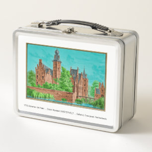 1729 A. de Haen Dutch Kasteel WESTERVELT .... Metal Lunch Box