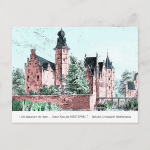 1729 A. de Haen Dutch Kasteel WESTERVELT Postcard
