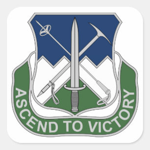 172nd Infantry Regiment - Ascend To Victory Square Sticker