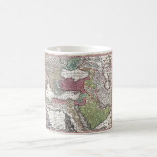 1730 Seutter Map of Turkey (Ottoman Empire) Coffee Mug