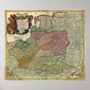 1739 Map of Poland Poster